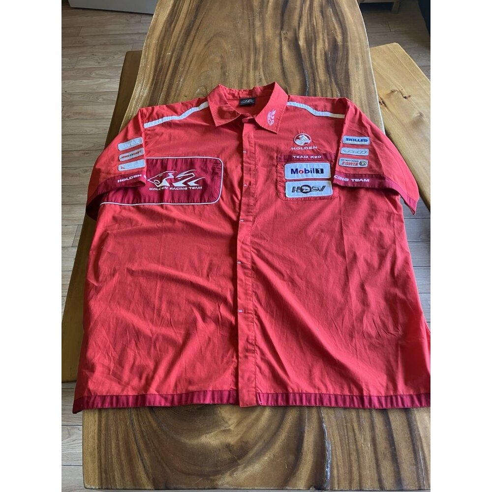 HRT HOLDEN RACING TEAM Button Up Pit Crew Shirt V8 SUPERCARS Men's 2XL